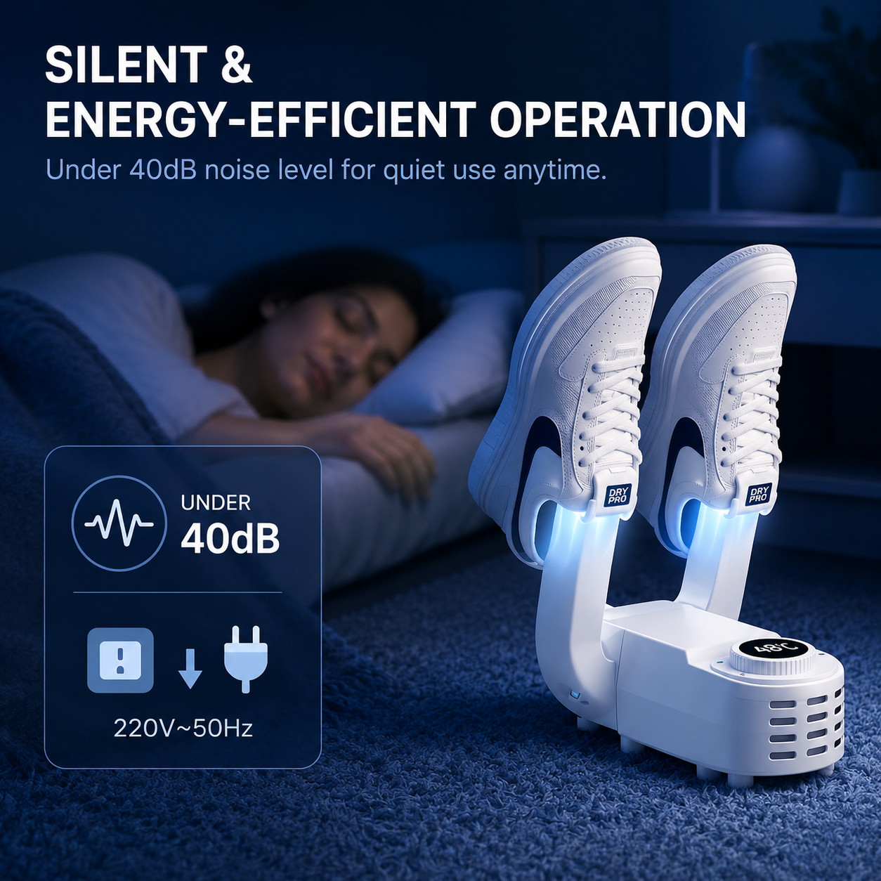 DryPro™ Electric Shoe Dryer & Warmer | Dry Shoes Overnight
